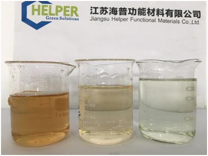 Appearance of Raw Water (left), Adsorbed Water (middle), and Oxidized Water (right)