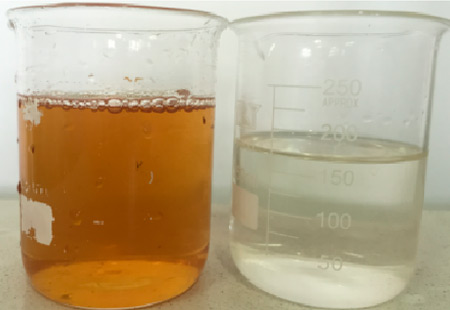 Raw waste acid, purified acid