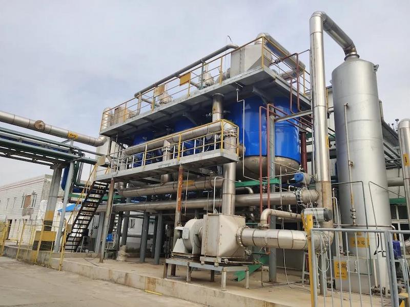 On site organic waste gas treatment project